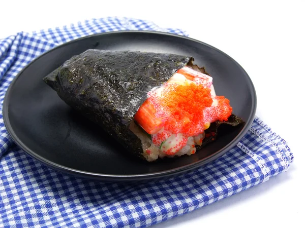 Colección de piezas de sushi aisladas sobre fondo blanco — Foto de Stock