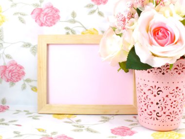 Güzel çiçek dekorasyon ve uzay yazmak için boş alan