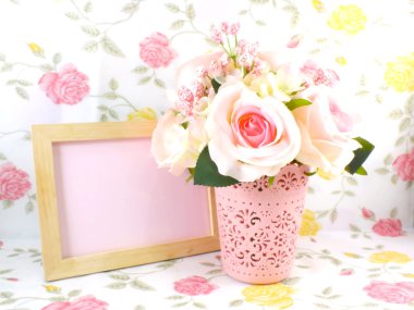 Güzel çiçek dekorasyon ve uzay yazmak için boş alan