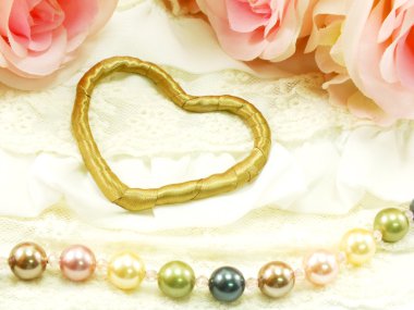 Sevgililer günü kalp ve gül çiçek arka plan kavramı ile