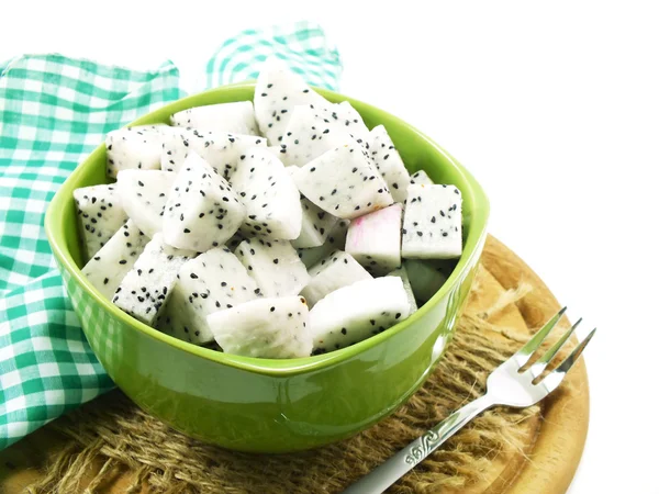 Fruta de dragão branco com alto nutriente bom para a saúde — Fotografia de Stock