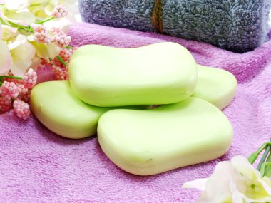 Doğal sabun temizlik için ve sağlıklı