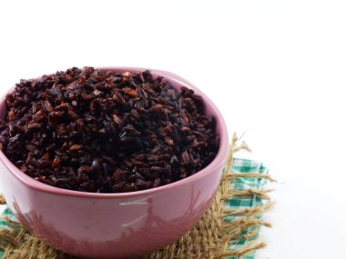 Pirinç karışımı mor pirinç berry pirinç beyaz Kupası'nda popüler bir sağlık olduğunu