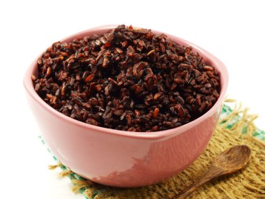 Pirinç karışımı mor pirinç berry pirinç beyaz Kupası'nda popüler bir sağlık olduğunu