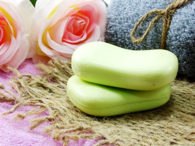 Doğal sabun temizlik için ve sağlıklı