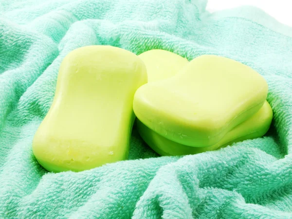 Bar of natural soap for cleaning and healthy — Stock Photo, Image