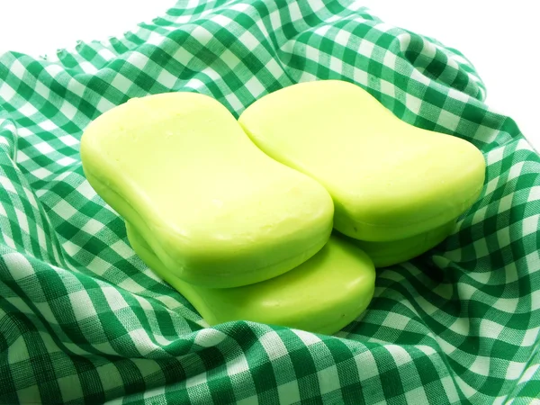 Bar of natural soap for cleaning and healthy — Stock Photo, Image