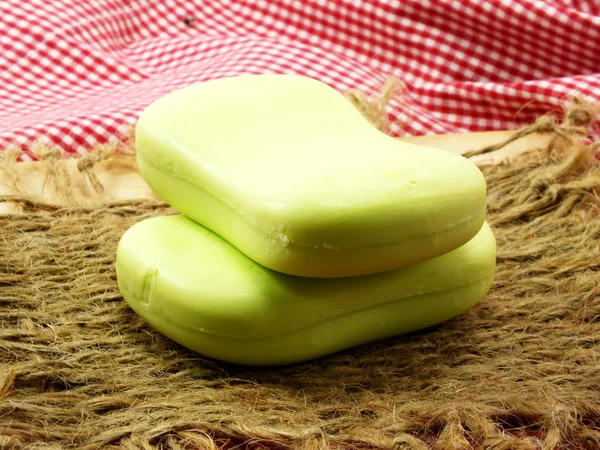 Bar of natural soap for cleaning and healthy — Stock Photo, Image