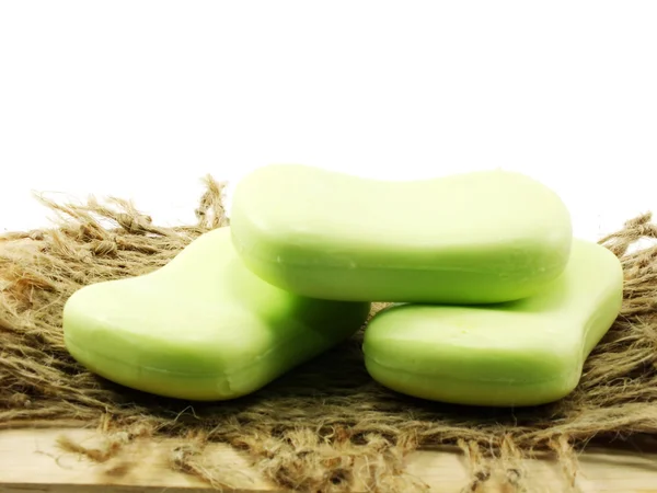 Bar of natural soap for cleaning and healthy — Stock Photo, Image