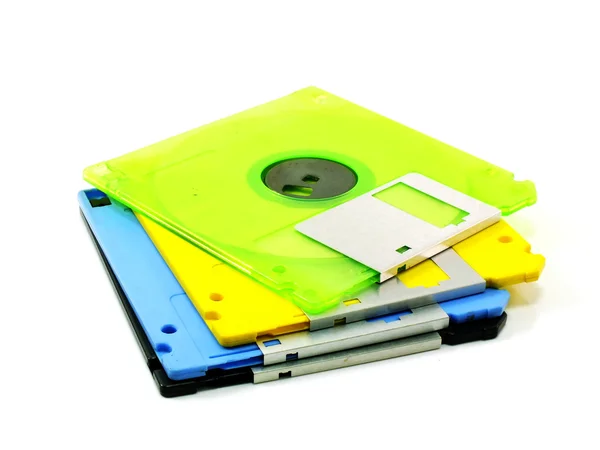 Computer floppy disk isolated on white background — Stock Photo, Image