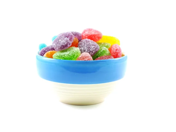 Dolce caramella gelatina isolato su sfondo bianco — Foto Stock