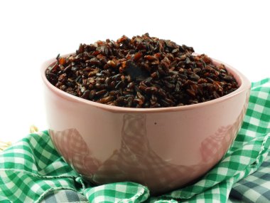 Pirinç karışımı mor pirinç berry pirinç beyaz Kupası'nda popüler bir sağlık olduğunu