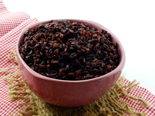 Ryż wymieszać fioletowy ryż jagoda ryż biały Cup jest popularne zdrowia — Zdjęcie stockowe