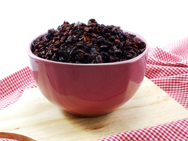 Ryż wymieszać fioletowy ryż jagoda ryż biały Cup jest popularne zdrowia — Zdjęcie stockowe
