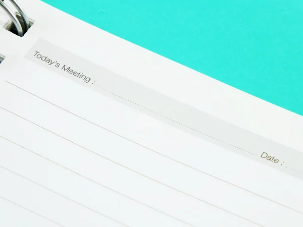 Close up memo notebook paper — Stock Photo, Image