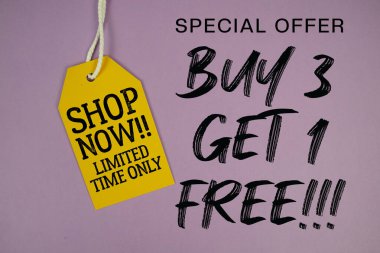 3 alana 1 bedava!! Fiyat etiketli özel teklif Sadece Sınırlı Zaman Dükkanı Şimdi