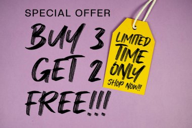 3 alana 2 bedava!! Fiyat etiketli özel teklif Sadece Sınırlı Zaman Dükkanı Şimdi