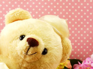 Natürmort romantik ayı düğün sahnesi aşk kavramı ile