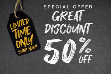 Büyük indirim% 50 indirimli Fiyat etiketli Sınırlı Zaman Dükkanı Şimdi