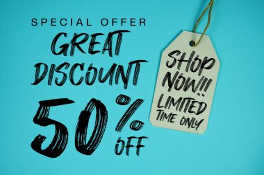 Büyük indirim% 50 indirimli Fiyat etiketli Sınırlı Zaman Dükkanı Şimdi