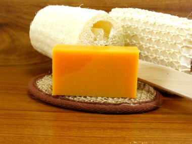 kekik sabunu ile doğal lif kabağı sünger