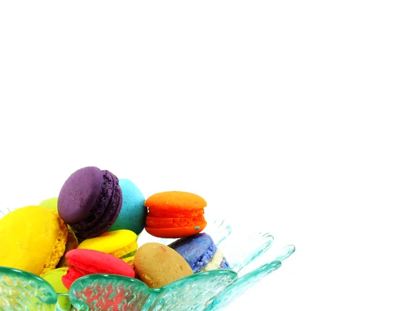 Tasty colorful macaroon a french sweet delicacy tasty colorful macaroon variety closeup — Stock Photo, Image