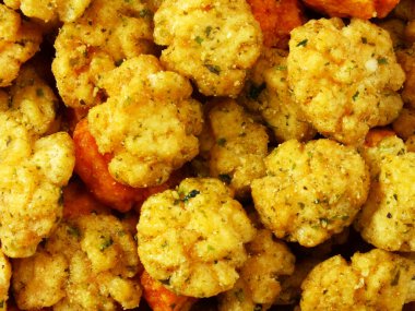 pirinç krakeri yiyecek arka kapatmak