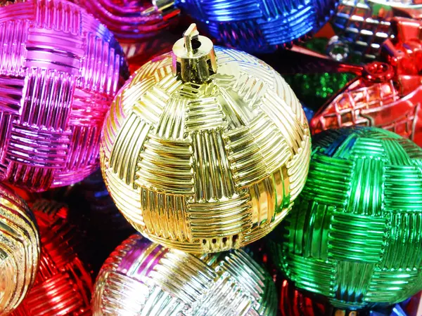 Palle di Natale per uno sfondo di Natale — Foto Stock