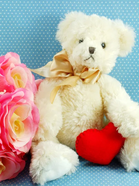 Cute teddy bear concept valentine day Royalty Free Stock Images