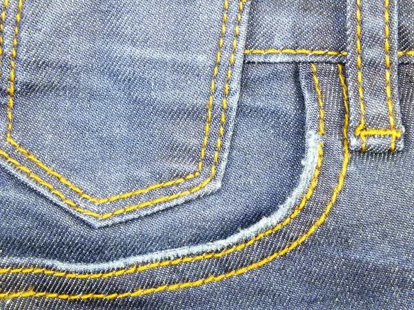 Textur Hintergrund der Jeans Tasche Detail — Stockfoto