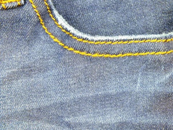 Textur bakgrund av jeans ficka detalj — Stockfoto