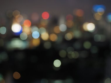 ufuk bokeh ışıklar