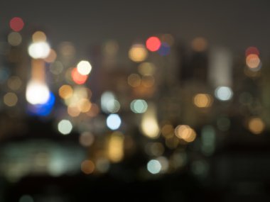 ufuk bokeh ışıklar