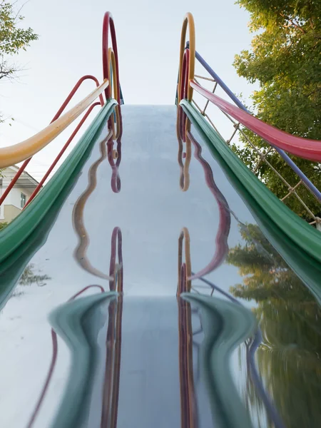 Children's playground slides/Playground slides — Stock Photo, Image