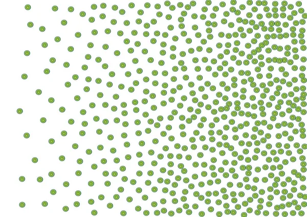 Green Lemon Background White Vector Ovocná Poloviční Dekorace Bright Design — Stockový vektor