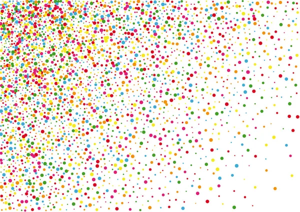 Mavi Nokta Çerçeve Arkaplanı. Yuvarlak Tatil İllüstrasyonu. Çok renkli Pastel Circle. Turuncu Sancak Konfeti Dokusu.