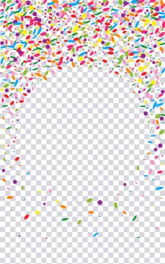 Yeşil Geometrik Arkaplan Şeffaf Vektör. Nokta Mutluluk Kartı. Grup Illustration. Gökkuşağı Konfeti Doğum Günü Şablonu. Kırmızı Grafik.