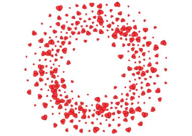 Hassas Kalpli Beyaz Vektör. Romantik Doku Konfeti. Fond Fall Frame 'de. Violet Heart 'ın doğum günü arkaplanı. Kırmızı Şimdiki Resim.