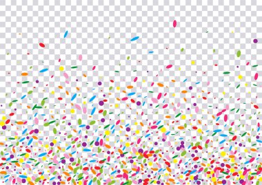 Gökkuşağı Polka Arkaplan Şeffaf Vektörü. Çember Hediye Çizimi. Dekorasyon Tasarımı. Turuncu Konfeti Kutlama Şablonu. Yeşil Şenlik.