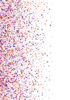 Gül Renkli Yuvarlak Çerçeve. Doğum günü çemberi kartı. Pembe Konfeti Tarafı Arkaplanı. Kenarlık Doku DokusuName.