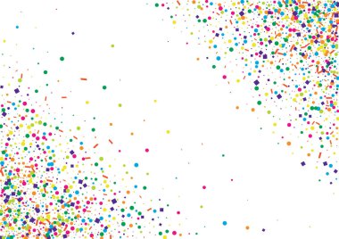 Yeşil Geometrik Soyut izole edildi. Mutlu Konfeti Geçmişi. Sarı Festival Çemberi dokusu. Kırmızı Kutlama Turu.