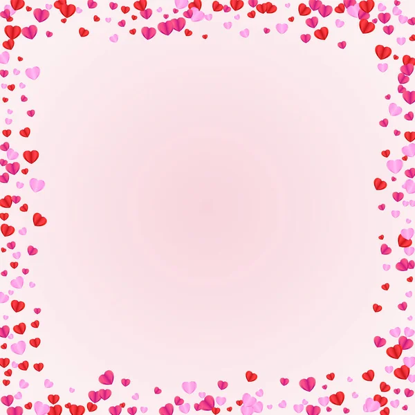 Leylak Kalpli Pembe Vektör. Mutlu Desen Konfeti. Pembemsi Düşük Çizim. Mor Kalp Soyut Çerçevesi. İhale Şubat Arkaplanı.