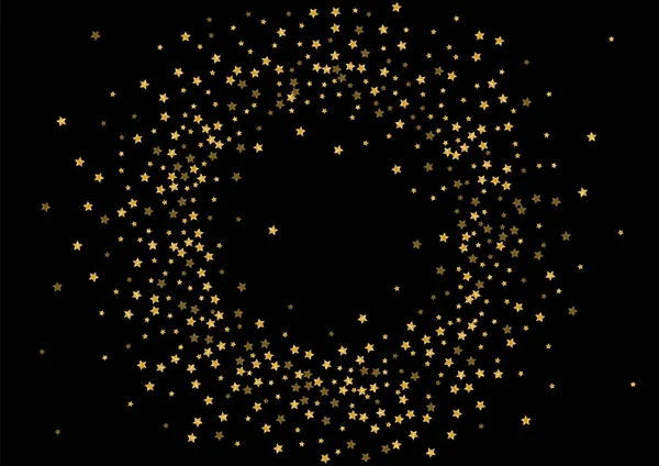 Golden Sparkle Confetti Pattern Spray Star Design Yellow Sequin Wedding — Διανυσματικό Αρχείο