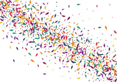 Kırmızı Yaprak Vektörü Beyaz Arkaplan. Sonbahar Konfeti Mevsimlik Düzeni. İzole edilmiş yaprak dokusu. Yeşil Yaprak Arkaplanı.