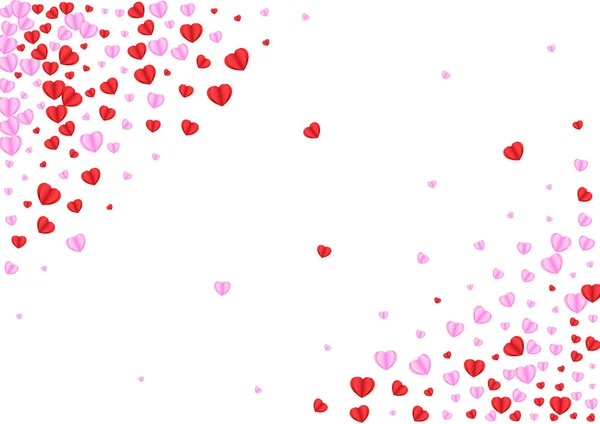 Fondo Rosa Del Corazón Vector Blanco Textura Boda Confetti Fond — Archivo Imágenes Vectoriales