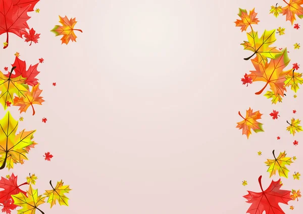 Golden Floral Background Beigevector Листя Формує Раму Brown Ground Foliage — стоковий вектор