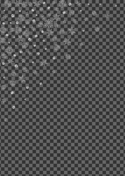 Metal Kar Arkaplan Şeffaf Vektörü. Kar Tanesi Tasarım Dokusu. Parlak Flake Spreyi. Gümüş Grafik Deseni.