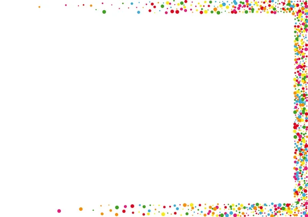 Sarı Yuvarlak Düşen Doku. Konfeti dairesel arka planı. Turuncu Sıçrama Çemberi. Mavi Sürpriz Nokta Çizimi.