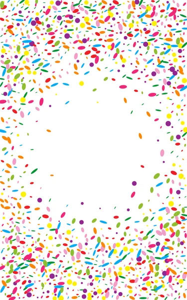 Parlak Polka Arkaplan Beyaz Vektörü. Yuvarlak Mutlu Şablon. Soyut Çerçeve. Yeşil Nokta Festivali Dokusu.