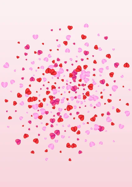 Lila Corazón Fondo Rosa Vector Confetti Textura Aislada Patrón Fondo — Vector de stock